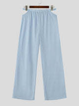 Men's Avant-Garde Cutout Waist Solid Loose Straight Wide Leg Pajama Pant SKUL71291
