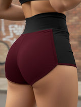 Men's Contrast Color Knit Slim Casual Short SKUL51958