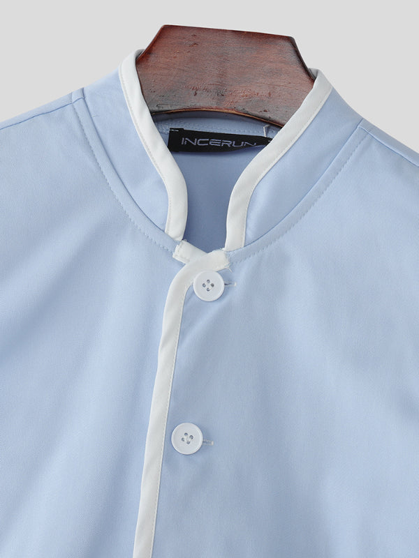 Men's Colorblock Casual Waistcoat SKUL21133