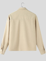 Men's 3D Pocket Design Long Sleeve Jacket SKUL45284