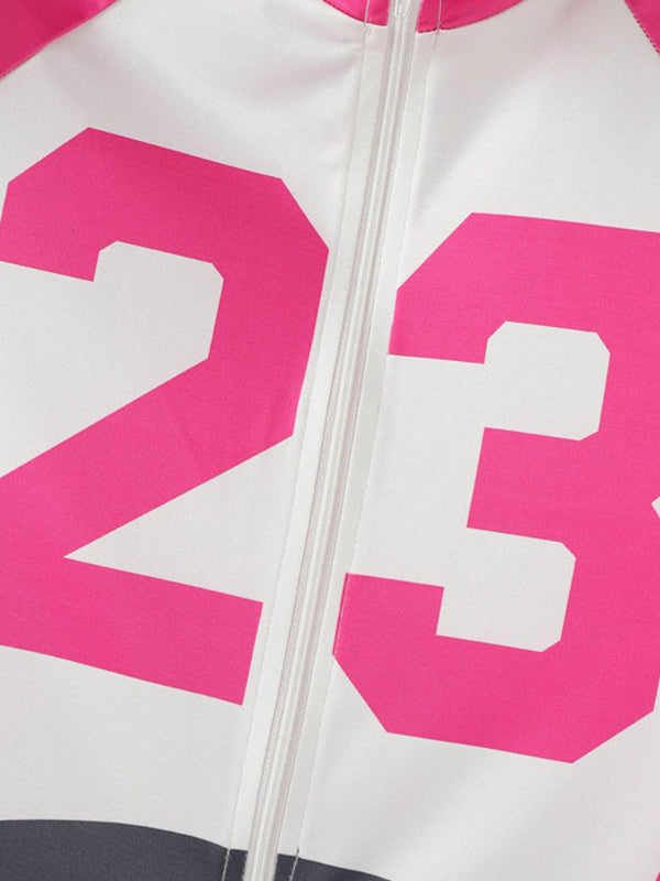 Men's Colorblock Number Print Bodysuit SKUL19016