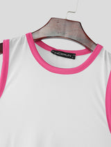 Mens Slightly Sheer Cropped Two Pieces Outfit SKUL17055