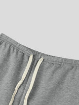 Men's Muscle Bodybuilding Gym Workout Contrast Drawstring Low-Rise Short SKUL83264