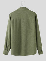 Men's Deconstructed Loose Irregular Long Sleeve Shirt SKUL37748