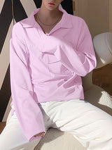 Men's Large Pocket Versatile Long Sleeve Shirt SKUL35263