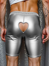 Mens Glitter Hollow-Out Casual Short SKUL18898