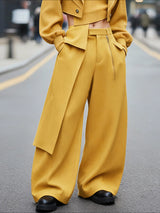 Men's Deconstructed Layered Wide Leg Casual Pant SKUL48797