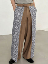 Men's Geometric Print Layered Casual Pant SKUL39798