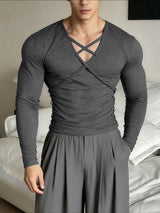 Men's Cross Rope Long Sleeve T-Shirt SKUL40093