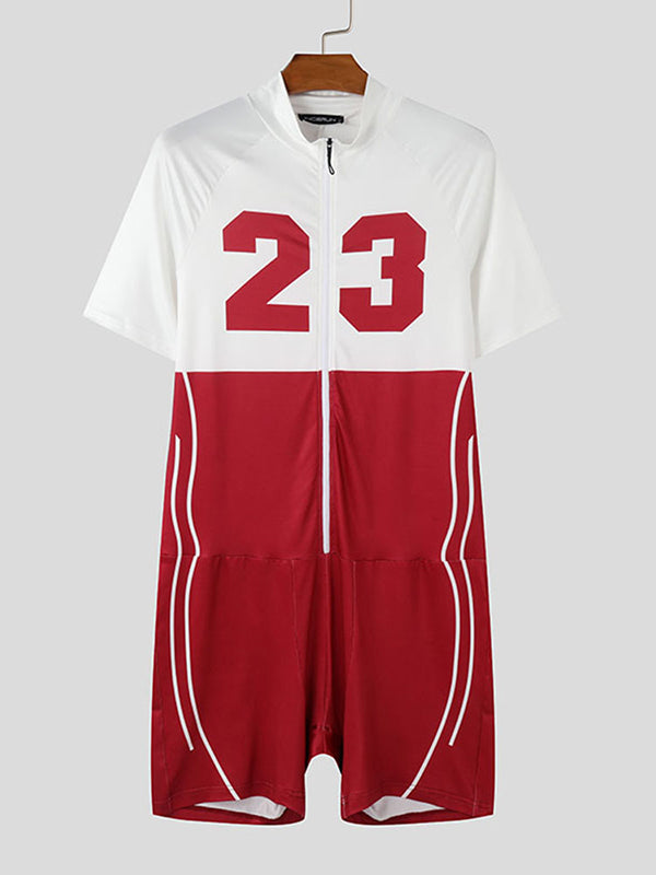 Mens Digital Print Slim-Fit Bodysuit SKUK99010