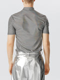 Mens Ombre Texture Double Zip Design T-Shirt SKUK10626