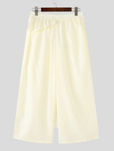 Men's Solid Color Layered Casual Pant SKUL25980