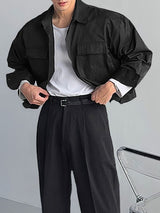 Men's 3D Pocket Design Long Sleeve Jacket SKUL45284