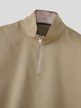 Men's Solid Color Waist Drawstring Casual Two Pieces Outfit SKUL41311