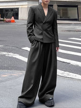 Men's Striped Double Breasted Two Pieces Outfit SKUL39759