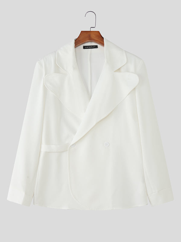 Men's Solid Casual Long Sleeve Blazer SKUL27300