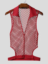 Men's Sheer Mesh Side Cutout Tank SKUL46528