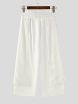 Men's Flap Hem High Waist Casual Pant SKUL27360