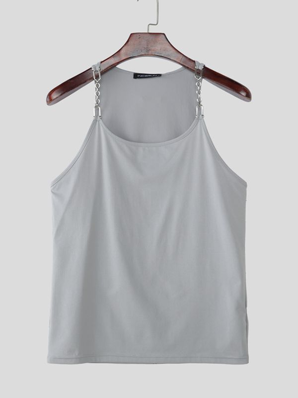 Men's Chain Strap Design Casual Tank SKUL54044