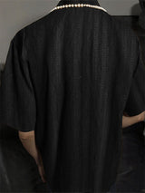 Mens Solid Color Casual Short Sleeve Shirt SKUL13968