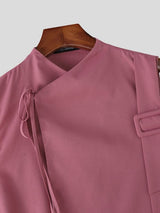 Men's Avant-Garde Crossover Side-Tie Tank SKUL59500