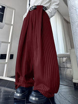 Men's Stripe High Waist Casual Pant SKUL41731