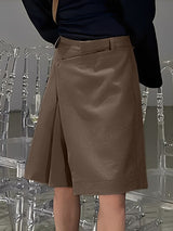 Men's Solid Color Deconstructed Casual Short SKUL47742