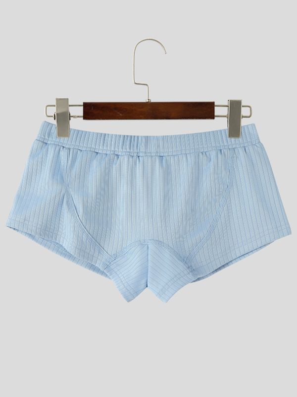 Men's American Vintage High-Street Low-Rise Ribbed Knit Fitted Short SKUL72510