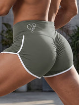 Men's High-Waisted Contrast Binding Scrunch Butt Short SKUL68420