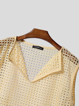 Men's Hollow Out Mesh Design Tank SKUL54406