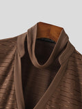 Mens Solid Textured Casual Sleeveless T-Shirt SKUK52067