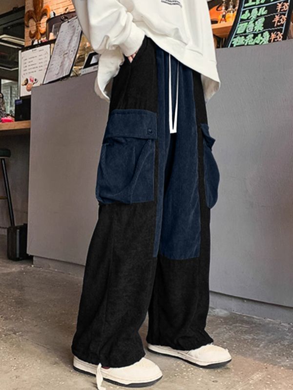 Men's Colorblock Patchwork Casual Pant SKUL30672