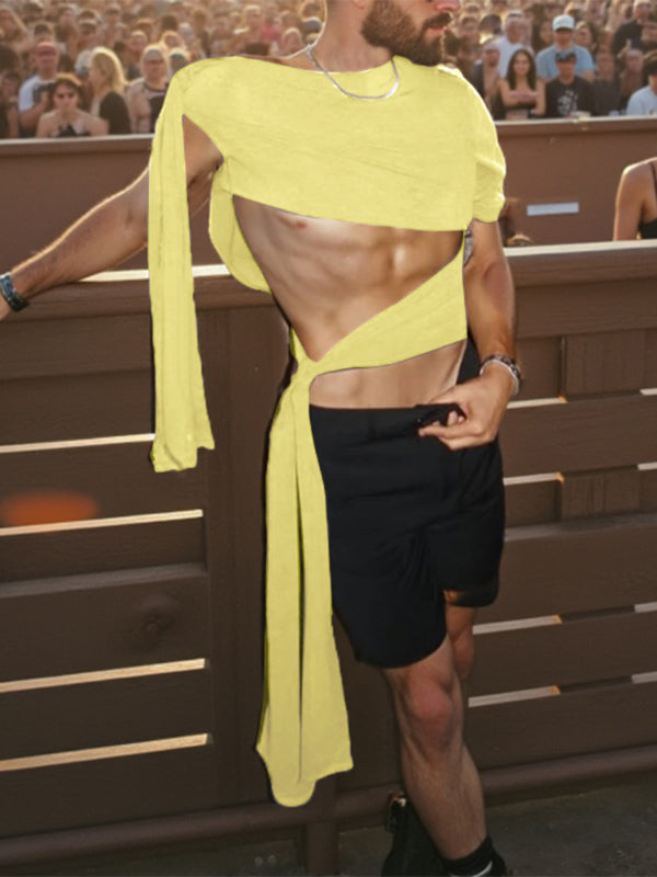 Men's Cutout Twist Casual Tank SKUL22248