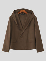 Men's Deconstructed Hooded Two Pieces Outfit SKUL42559