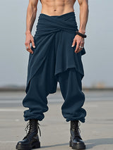 Men's Pleated Cross Texture Pant SKUL29615