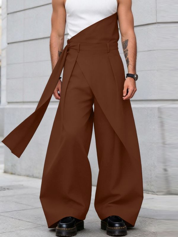 Men's Avant-Garde Asymmetric High Waist Pant SKUL57872