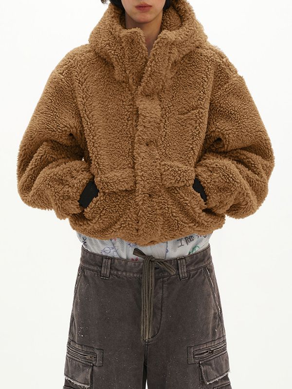 Men's Plush Zip-Up Long Sleeve Hoodie SKUL37707