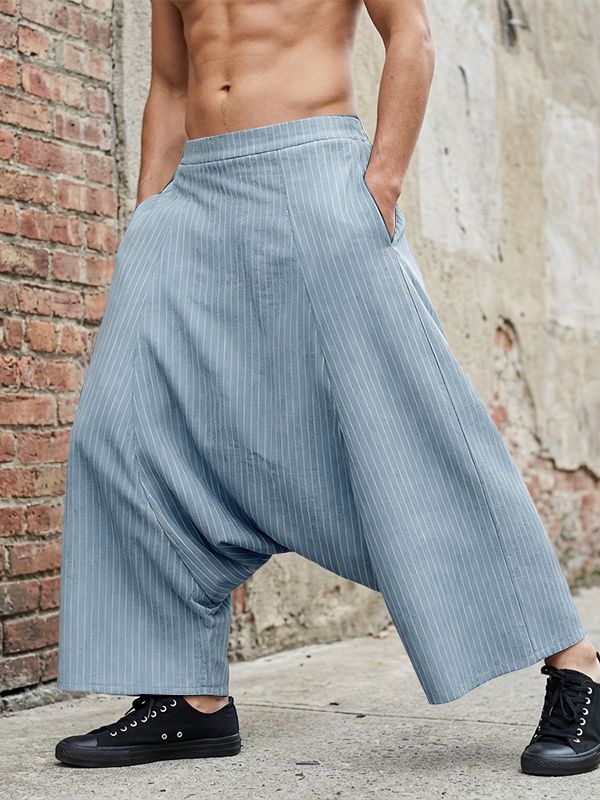 Men's Striped Wide Leg Casual Pant SKUL51049