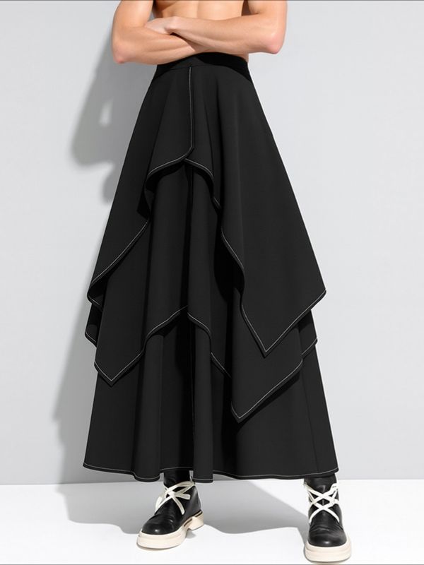 Men's Irregular Layered Casual Pant SKUL31846