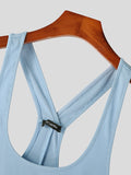 Mens Solid Scoop Neck Rib-Knit Bodysuit SKUK09324