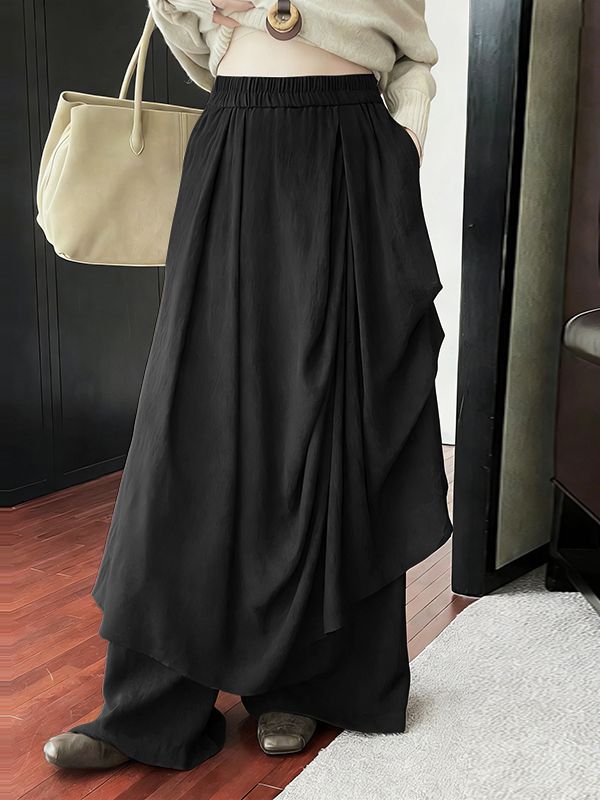 Men's Deconstructed Solid Color Pleated Pant SKUL45422