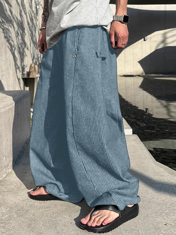 Men's Striped Wide Leg Casual Pant SKUL23663