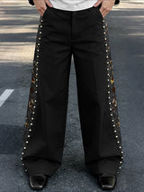Men's Stud Patchwork Floral Print Loose Pant SKUL61101