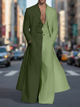 Men's Contrast Color Jumpsuit Two Piece Outfit SKUL48708