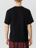 Mens Lace Patchwork See Through T-Shirt SKUK10311
