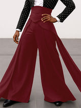 Men's Solid Layered Hem Casual High Waist Pant SKUL26071