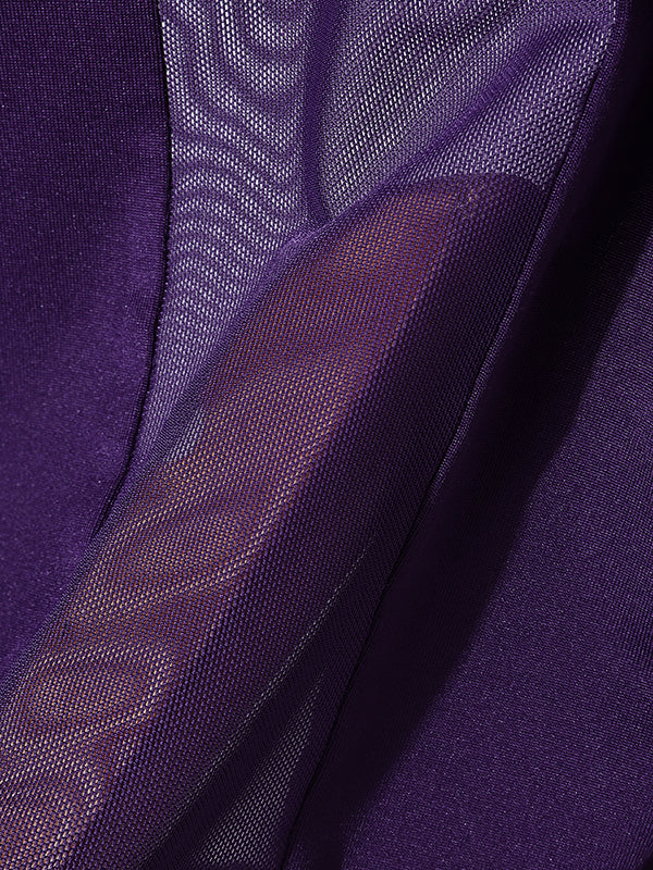 Mens Sheer Mesh Patchwork Short Sleeve T-Shirt SKUL10287