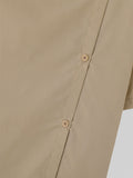 Mens Solid Side Placket Half Sleeve Shirt SKUK55082