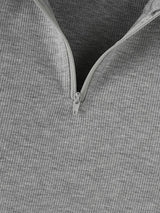 Men's Texture Half Zip Short Sleeve T-Shirt SKUL35294