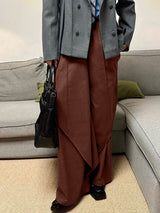 Men's Solid Color Layered Casual Pant SKUL29788